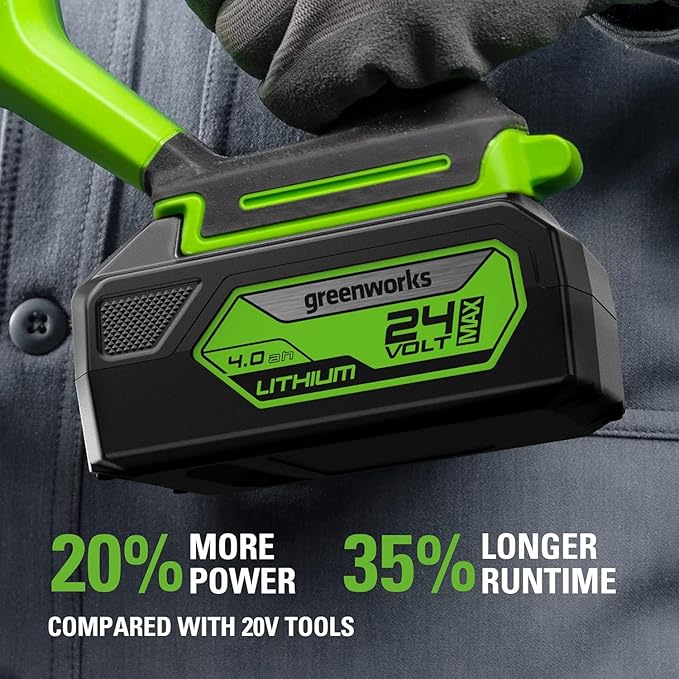 Greenworks 24V Reciprocating Saw,Cordless,Brushless,1.1"(28 mm) Stroke length,2700 SPM,4.0Ah USB Battery and Charger Included