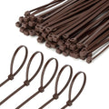 8 Inch Brown Zip Tie 1000 PCS, 40 Lbs - Small to Medium Zip Tie, Nylon PA66 UV Resistant Cable Tie Heavy Duty for Indoor and Outdoor Use - Ideal for bundling and securing objects