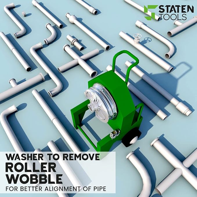 1-1/2"-2" Roller Support Set: Compatible with Greenlee 555/Current Benders (Replaces Parts 17984 & 21002), Heavy-Duty Steel Construction