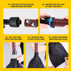 Air Sander 6 Inch DA Palm with vacuum Sander, Pneumatic Random Orbital da Sander for auto body & Woodworking & Auto Polishing (including 12 sandpaper + accessories)