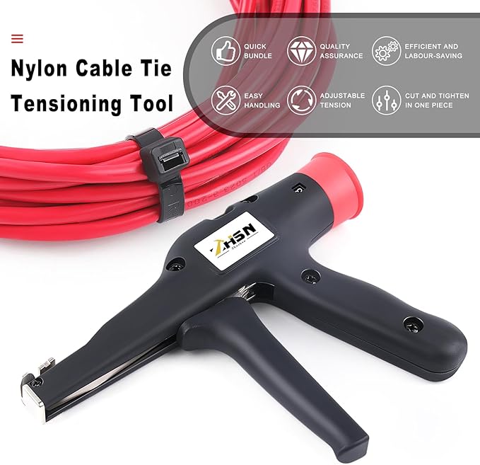 Zhushan Cable Tie Gun,Automatic Tightening and Cutting Tool Gun Cable Tie Pliers Fast Binding Wire Binding Gun