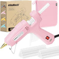 ROMECH Full Size Hot Glue Gun with 60/100W Dual Power and 21 Hot Glue Sticks (7/16"), Fast Preheating Heavy Duty Industrial Gluegun with Storage Case for Crafting, DIY and Repairs (Pink)