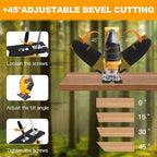Jig saw compatible with Dewalt 20V Battery (Battery not Included) Cordless Jigsaw with LED Work Light, 0°- 45° Bevel Cuts, 3 Orbital Settings for Straight/Curve/Bevel/Circle Cutting
