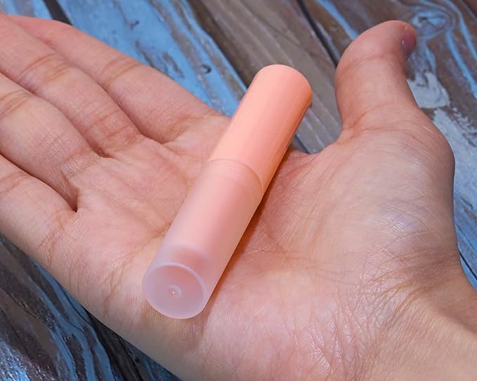 0.14oz Empty Flavored Lip Balm Container Tubes Plastic Homemade Moisturizing Lip Stick with Caps Bulk Fit for Women Adult DIY Making Supplies, 25 Count (Pink)-VeraVaultWomen