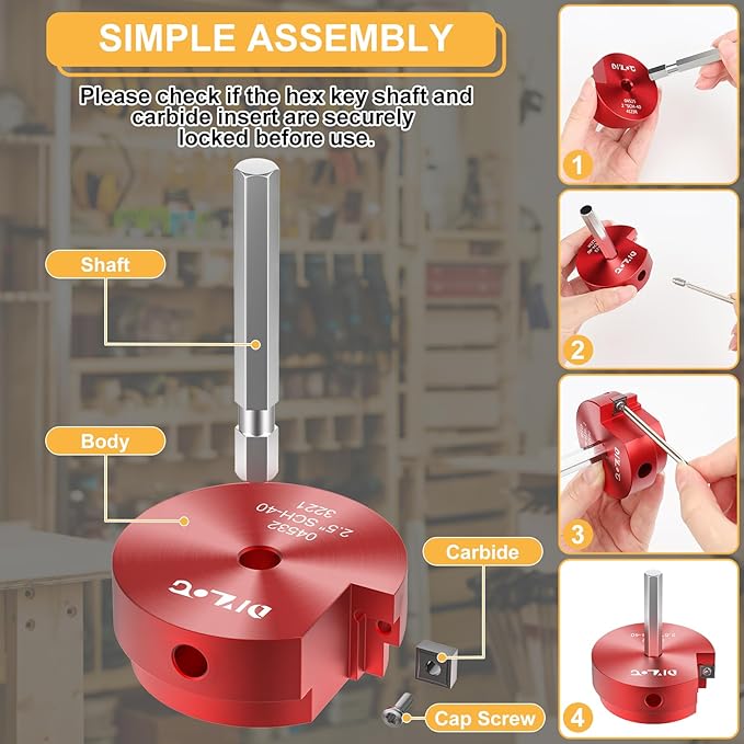 PVC Pipe Reamer, PVC Fitting Saver, 9Pcs Pipe Reamer for SCH40, Includes 1/2 inch, 3/4 inch, 1 inch, 1-1/4inch, 1-1/2inch, 2inch, 2-1/2inch, 3inch, 4inch Head Aluminum with 2 Blades