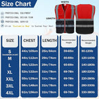 BeautyWill Custom Safety Vest Customized Logo Class 2 High Visibility Reflective Vest with Pockets Construction workwear