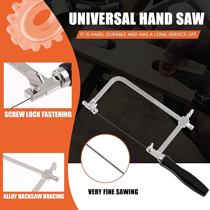 Tanstic 15-Piece Jewelry Saw Frame Kit with Blades, Bench Pin Clamp Set, V-Slot V-Top Bench Pin, Adjustable Cutting Tools for Jewelry Making