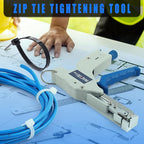 Yangoutool Zip Tie Tool – Continuously Adjustable Cable Tie Gun for Fastening and Cutting Nylon Zip Ties - Fit 4mm to 12mm Wide, 1mm to 2mm Thick Nylon Ties