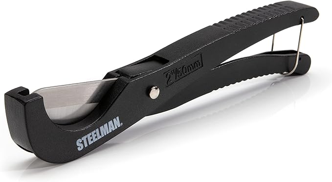 Steelman PVC Pipe Cutter Tool, Cuts 2-inch Tube, Stainless Steel Blade