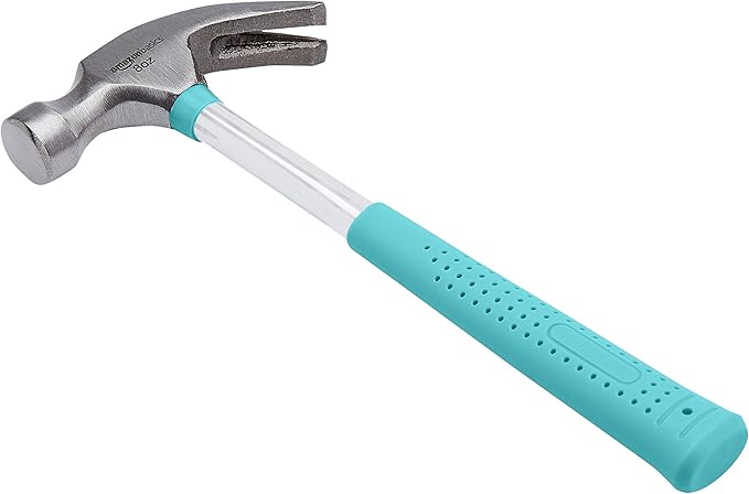 Amazon Basics 8 oz Hammer, Turquoise