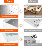 TORACK 69PCS Metal Pegboard with Accessoreis for Garage Wall, Tool Organizer Pegboard with Hooks, Wall Mounted Bins/Shelf, Tool Storage Peg Board for Wall(Grey)