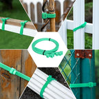 Long Zip Ties Heavy Duty 24 inch，400 LBS Tensile Strength With Double Sided Toothed Super Durable Cable Ties ，Extra Large Wire Ties Adjustable Nylon Tie Wraps for Indoor Outdoor （100 Pack Green）