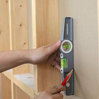 WORKPRO Torpedo Level, 3-Piece Spirit Level Set, 9"(Magnetic), 16"(Non-magnetic), 24"(Non-magnetic), Bubbles Measuring, Clear, Green.