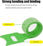 Cable Labels & Reusable Hook and Loop Fastening Ties Set - 30 Pcs Cord or Wire Labels & 30 PiecesCable Tags for Electronics, Home & Office Cord Management (Green and Green)