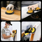 350W 3A Electric Random Orbital Sander with Pluggable Wire, Central Vacuum, Sanders for Woodworking, Primary Wood and Panel Processing