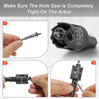 1 Inch Hole Saw with 9.1mm Triangle Shank Arbor, JTemgle Bi-Metal Hole Saw Heavy Duty Hole Cutting Tool for Cornhole Boards, Recessed Lights, Wood, Plastic, Drywall & Soft Metal