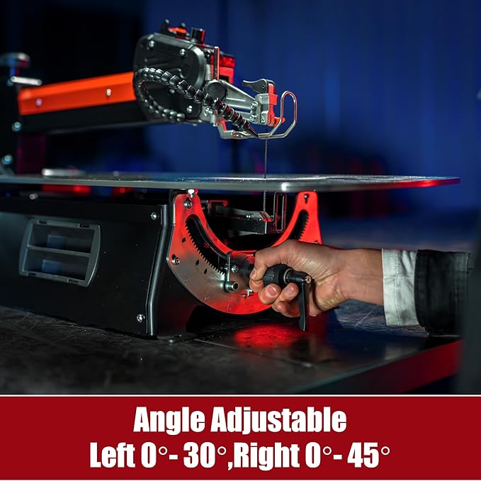 Bucktool 22 Inch Variable Speed Scrow Saw, 1.3A Scroll Saw for Woodworking