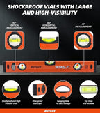 18" Level & Tool Aluminum Reinforced Torpedo Level (18inch)