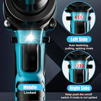 Rivet Gun Compatible with Makita 18V Battery,Cordless Riveters Tool,Brushless Rivet with 3 Size(1/8", 5/32", 3/16") Aluminum Rivets & LED Light for Construction,Metalworking