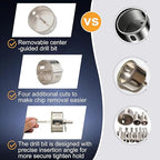 1-7/32inch | 31mm Diamond Hole Saw with Center Drill bit and Diamond-Coated Center Drill bit for Ceramic Glass Marble Fiberglass Granite and Porcelain Tiles by CENYB