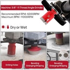 Diamond Core Drill Bit Set - FOCSTOL 11pcs Diamond Hole Saw Kit for Porcelain Tile Ceramic Marble Granite (6/6/8/20/35/50/65mm+20mm Finger Milling Bit+50mm Beveling Chamfer Bit+Hex+115mm Saw Blade)