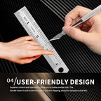 31-Pcs Exacto Knife Set,Precision Hobby Knife Set with Tweezers,Grindstone,Steel Ruler,SK5 Blades for Crafting,Modeling,Carving,Stencil-Craft Knife Storaged with Beautiful Plastic Case