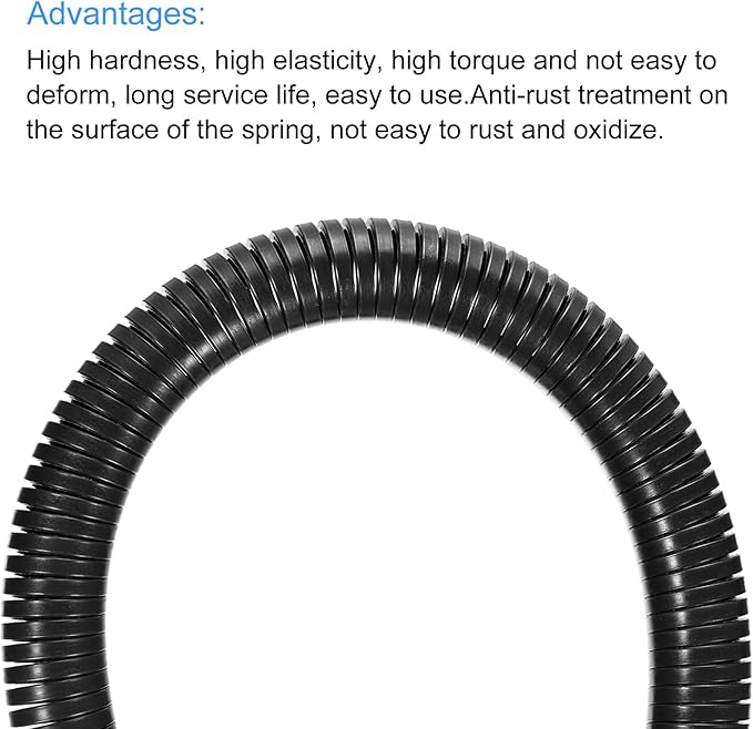 MECCANIXITY Spring Tube Bender OD 15.8 mm/0.6" Steel Spring Pipe Bending Tubes 520 mm/20.5" Long for 1/2" PVC Pipe(ID 16.8 mm) Home Renovations, Electrician Wiring Bending Pipe