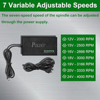 Mini Bench Drill Press, LAKIX Small Benchtop Drill Press High Precison, Low Noise, Compact Size Desktop Drilling Machine, 7-Speed B10 Chuck for Handicraft, DIY Jewelry Making, Metal Wood Working