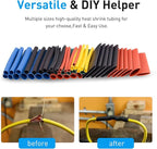 Nilight - 50005R Heat Shrink 2:1 Electric Insulation Tube Kit 45mm Flame Retardant Wrap Cable Sleeve 560pcs 5 Colors 12 Sizes with Storage Box，2 Years Warranty