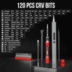 STREBITO Mini Electric Screwdriver Set 144-Piece Electric Precision Screwdriver, 3.7V Power Screwdriver Cordless, Rechargeable Small Electric Screwdriver Kit, PC Electronic Phone RC Drone Repair Tool