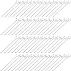 Shimeyao 100 Pcs Peg Board Shelving Hooks Stainless Steel Hanging Board Pegs Wall Display Hooks Bulk for 1/8 1/4 Garage Storage Organizer Accessories(10 Inch,Silver)