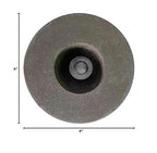 SIGNI 4 Inch Green Grinding Stone with 5/8-11 Thread (1 Pack, 4X2X5/8-11,120 Grit)