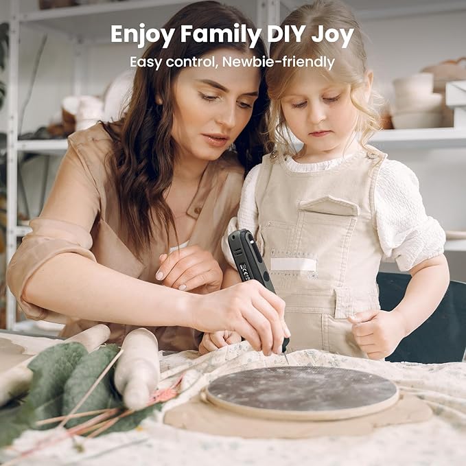 HARDELL Mini Cordless Rotary Tool 4V, 5-Speed Rotary Tool Kit with 129 Accessories, Polishing Kit for Engraving, Sanding, Drilling, Resin Molding, Small Wood Carving Tool or DIY Crafts