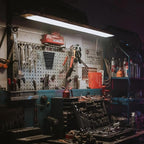 ALOANES 104-Slot Metal Wrench Organizer, Heavy Duty Wrench Organizer Tray for Tool Box, Fit SAE & Metric Wrench Storage, 8 Pack Wrench Holders(Black)