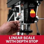 JET 12-Inch Benchtop Drill Press, Variable Speed, 1/2 HP, 115V 1Ph (Model JWDP-12)