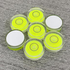 4Pcs Small Circular Bubble Levels with Double Sided Adhesive Bottom Mini Little Stick-on Bubble Spirit Level Measuring Layout Tools Levels (25x10mm)