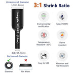 1/8 inch Heat Shrink Tubing, 66 Ft 3:1 Dual Wall Adhesive Lined Shrink Tube, Waterproof Marine-Grade Shrink Wrap Tubing for Electrical Insulation, Industrial, Automotive & DIY Wiring – Black