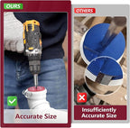 5 Piece PVC Pipe Reamer Kit With A Socket Wrench,MEIFRENSHIP 1" 1.5" 2" 3" 4 Inch Plastic Pipe Fitting Reamer Tools Contain PPR100, PPR150, PPR200, PPR300, PPR400, Fit Into Standard 3/8" & 1/4" Drills