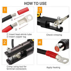 000 Gauge Tinned Copper Cable Lugs 8 PCS 3/0 AWG-5/16(M8) Ring Terminal Heavy Duty Wire Lugs Battery Lugs, 8 PCS 3/0 Guage terminals Battery Cable Ends Connectors with 8 PCS 3:1 Heat Shrink Tube