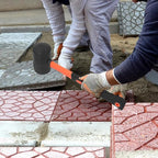  4 PCS 27 OZ Rubber Mallet, Rubber Hammer Head, Rubber Mallet Set With Black-Orange Fiberglass Handle Perfect For Wood, Metal, Plastic, Glass, And Ceramics. By GENHAKON