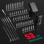 HYCHIKA Upgraded Power Drills Cordless Sets with Charger, Brushless, Compact Drill, with 1 Battery