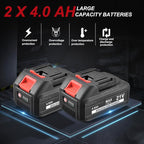 AOBEN Cordless Angle Grinder 4-1/2 inch, 21V Battery Grinder Tool, Power Electric Grinders, Brushless Motor, 2x4.0Ah Battery & Fast Charger, for Cutting, Griding, Polishing