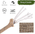 Hikeman 4 Pack Camping Rope with Locking Carabiner Clip,4mm Reflective Guy Lines with Triangular Guyline Adjuster Tensioner,Nylon Cord for Tent Tarp Tie Down,Hiking,Backpacking