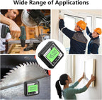 Digital Level Angle Gauge Meter Magnetic Electronic Level Angle Finder Tool Protractor Inclinometer Woodworking Tools with Magnet for Construction, Woodworking and Machinery(Black+white) (black)