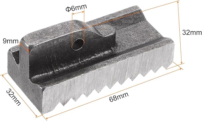 HARFINGTON Pipe Wrench Heel Jaw with Pin Assembly 48" Wrench Replacement Carbon Steel for 48" Adjustable Wrench