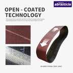 15 Pcs 2-1/2 x 14 Inch Assorted Aluminum Oxide Sanding Belt - 80/120/150/240/400 Grit