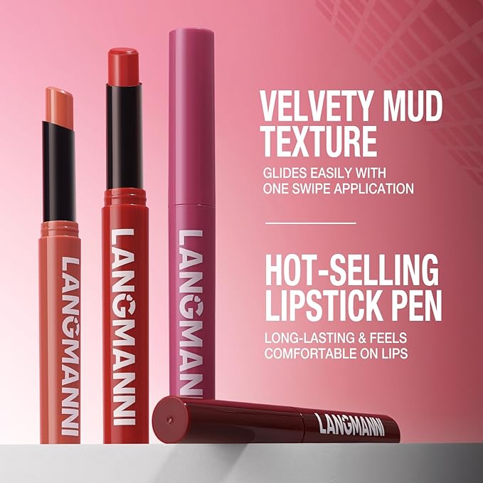 Jolilab 8 Pcs Velvet Matte Lipstick Nude Matte Soft Dark Color Stick Waterproof Long-Lasting Non-Stick Cup High Pigmented Lip Stick Lip Balm Beauty Cosmetics Gift for Girls（01-06+11+12