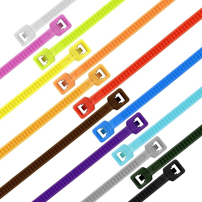 12 Inch Army Green Zip Tie 1000 PCS, 60 Lbs - Small to Medium Zip Tie, Nylon PA66 UV Resistant Cable Tie Heavy Duty for Indoor and Outdoor Use - Ideal for bundling and securing objects