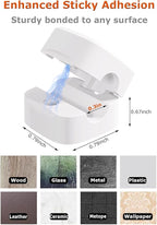 Magnetic Cable Clips, Adjustable Cord Holder Management, Adhesive Wire Keeper Organizer for Home Office Desk Phone PC Car Wall Desktop Nightstand Appliance (9-Pack White)