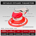 5/6 Inch Pneumatic Orbital Air Sander High-Speed DA Sander for auto body/Ideal for Woodworking, Auto Polishing, and Metal Sanding (6 inch) (6 inch)